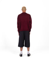 BURGUNDY HWA KNITTED SWEATER