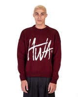 BURGUNDY HWA KNITTED SWEATER