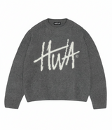 GREY HWA KNITTED SWEATER