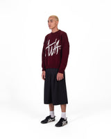 BURGUNDY HWA KNITTED SWEATER