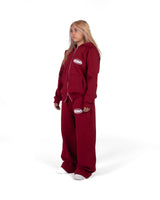 HSLR PUFF LOGO BURGUNDY SET