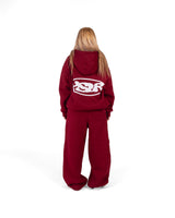 HSLR PUFF LOGO BURGUNDY SET
