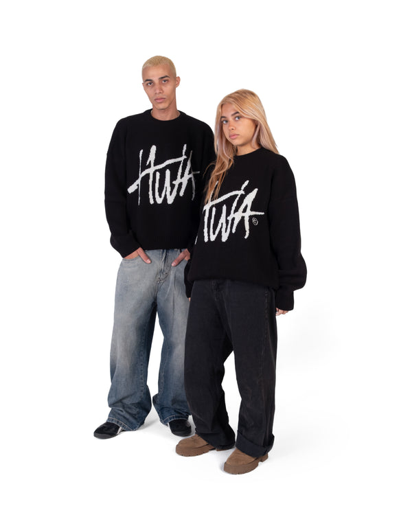 BLACK HWA KNITTED SWEATER