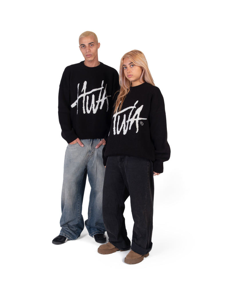 BLACK HWA KNITTED SWEATER