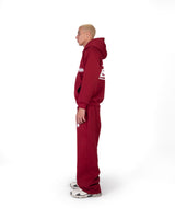 HSLR PUFF LOGO BURGUNDY SET