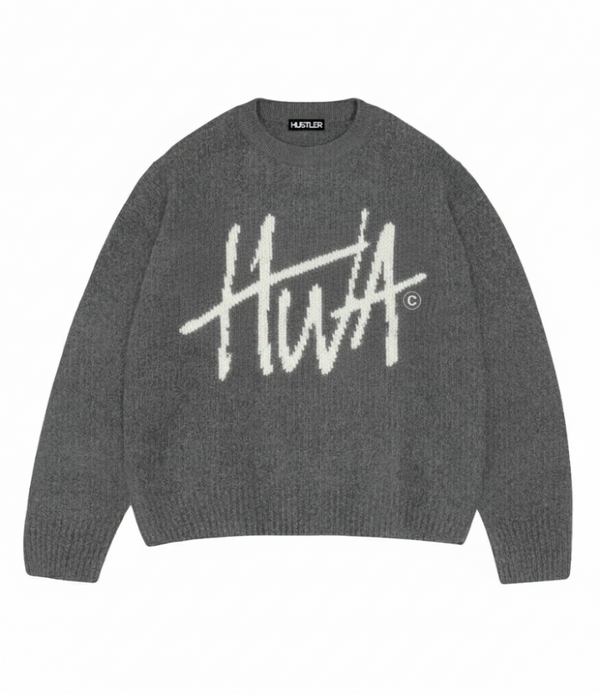 GREY HWA KNITTED SWEATER
