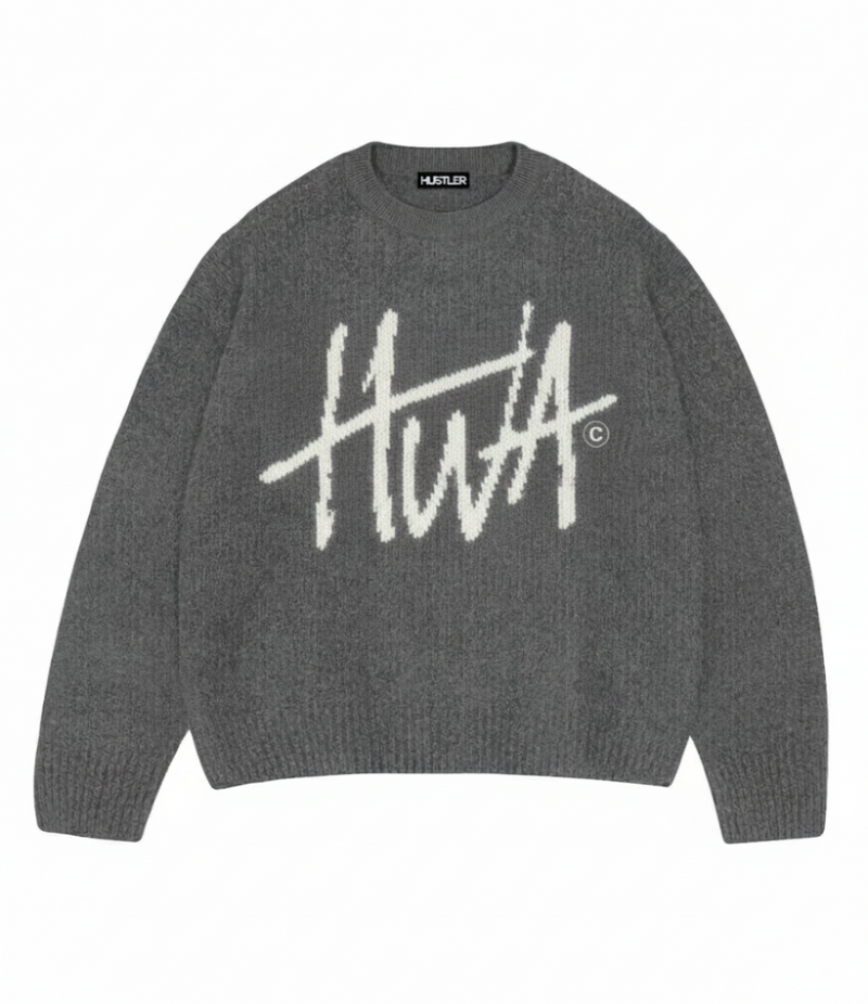 GREY HWA KNITTED SWEATER
