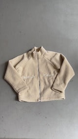 HUSTLER BEIGE FLEECE JACKET